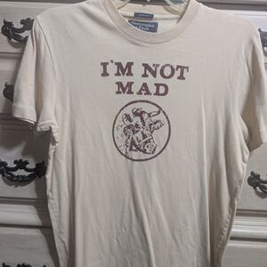 Abercrombie & Fitch Cream Graphic 'I'M NOT MAD' Tee